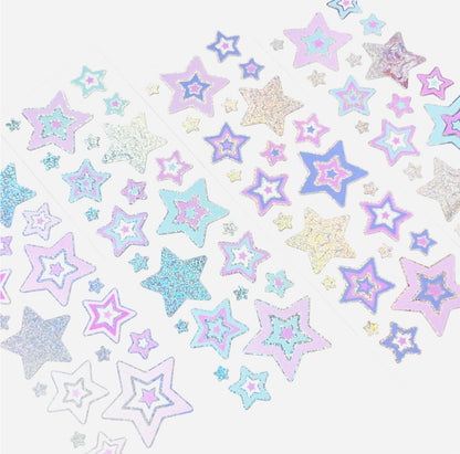 [Seorikkoch] Frost Flower Y2K Hologram Star Seal Sticker (4 colors)