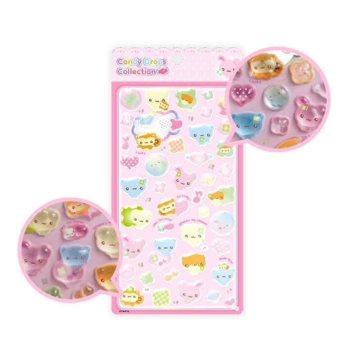 [Mering KR] Clover Friends Candy Drop Sticker Sheet