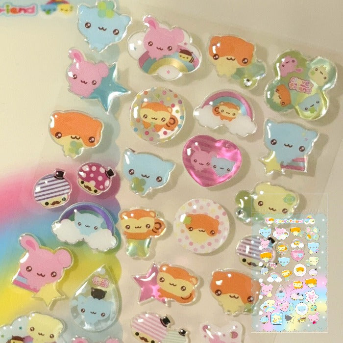 [Mering KR] Clover Friend Epoxy Sticker Sheet