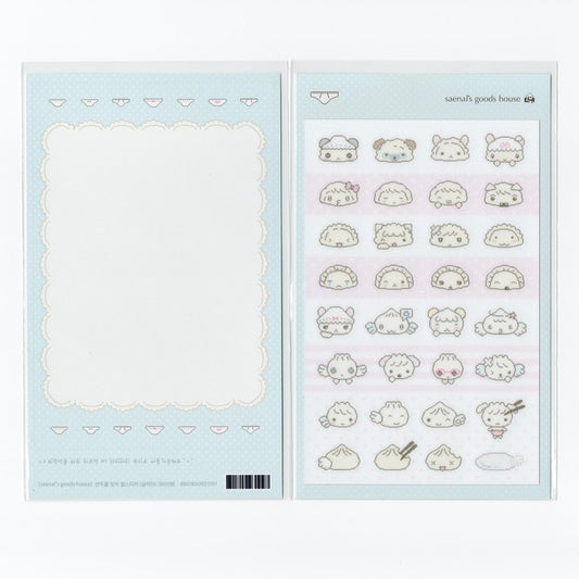 [Seok Sae Nal] Let's Make Dumplings Deco Sticker Sheet