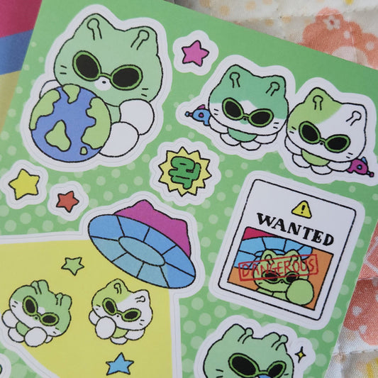 [Catdabang] Earth Invasion Sticker Sheet