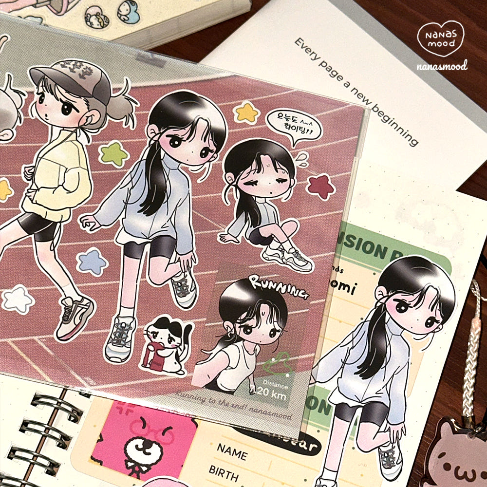 [Nanasmood] Running to the End Sticker Sheet