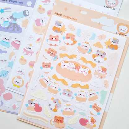 [My Mousse] Angel Hamchi Deco Sticker Sheet