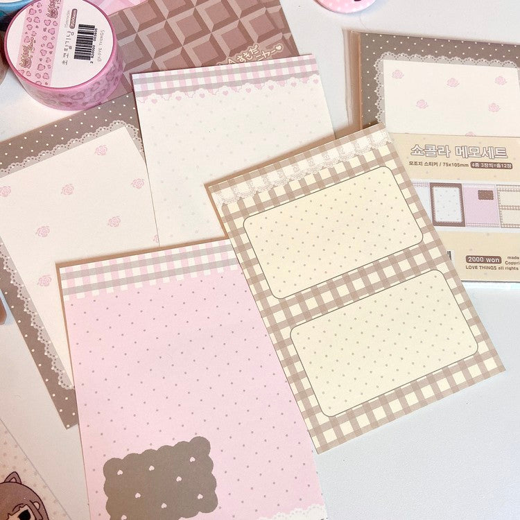 [Love Things] Chocolate Memo Sticker Set