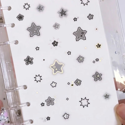 [쇼킹핑크로즈] Bubble Star Kiss Cut Tape (2 colors)