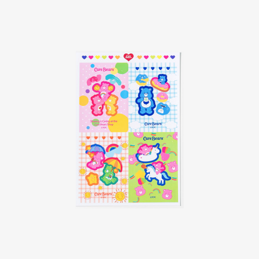 [Stationery Korea] Deco Stickers – Care Bear Frames (3 sheets)