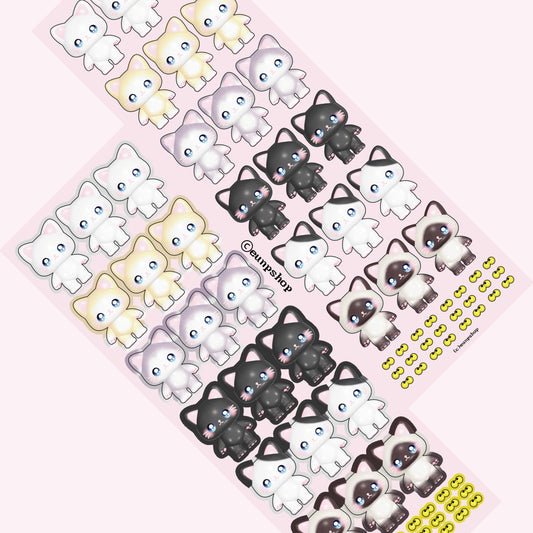 [Eunpshop] Cat Seal Stickers
