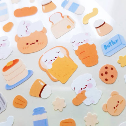 [My Mousse] Cookie Bread Deco Sticker Sheet