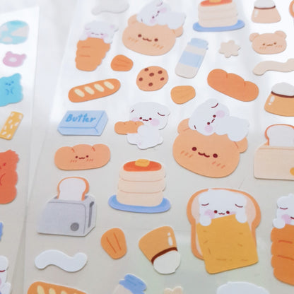 [My Mousse] Cookie Bread Deco Sticker Sheet