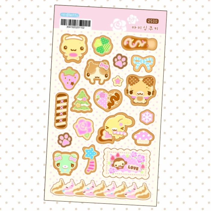 [3eotty] Icing Cookie Deco Sticker Sheet