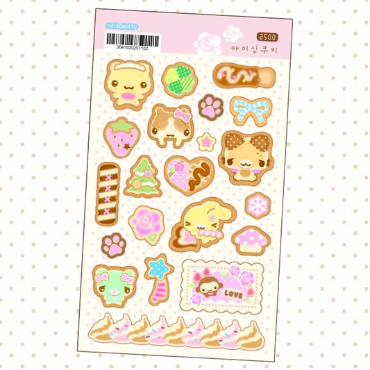 [3eotty] Icing Cookie Deco Sticker Sheet