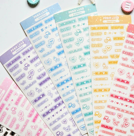 [Hipromland] Emoticon Deco Sticker Sheet