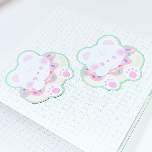 [borahstudio] Honey in a Donut Die Cut Sticker