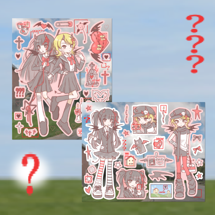 [Roontudio] Odd Devil Sticker Sheet (2 Options)