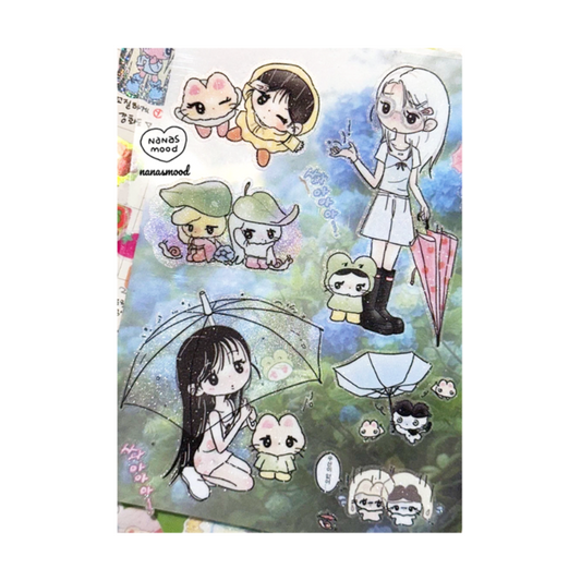 [Nanasmood] Rainy and Damp Sticker Sheet
