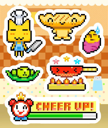 [Jal Ja] Mini Game <Come Visit Jal Ja Town> Sticker Set (2 Pieces)