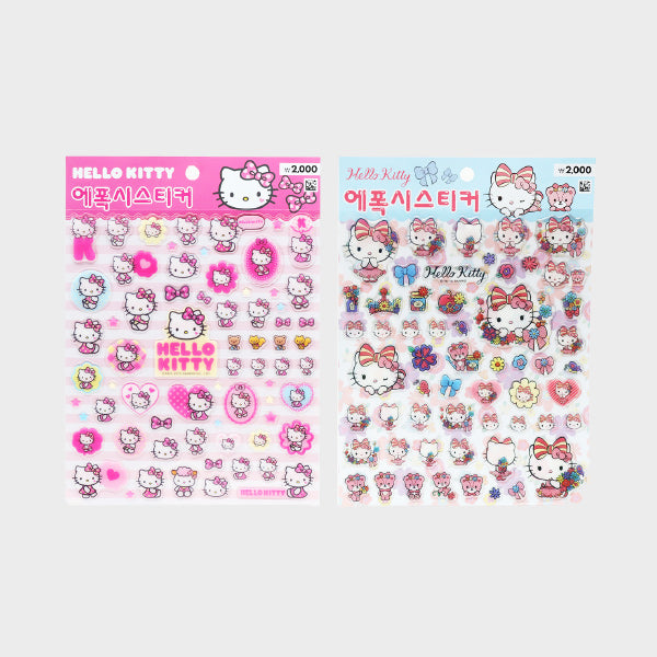 [Stationery Korea] Deco Stickers – Hello Kitty Epoxy Stickers (2 colors)