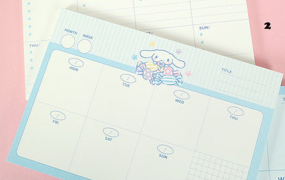 [Sanrio Korea] Cinnamoroll Weekly Life Banner Memo Pad (3 styles)