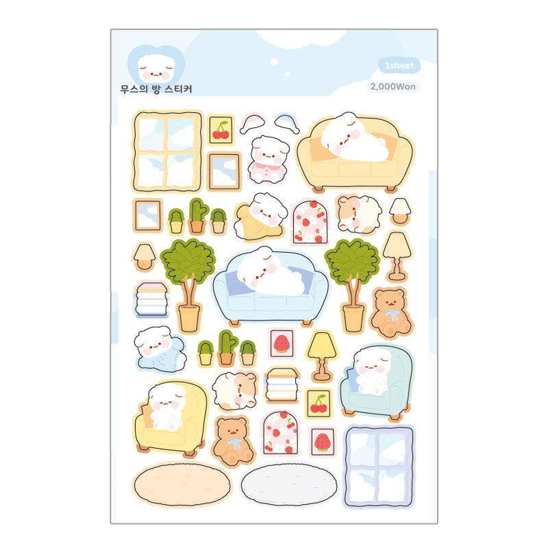 [My Mousse] Mousse Room Deco Sticker Sheet