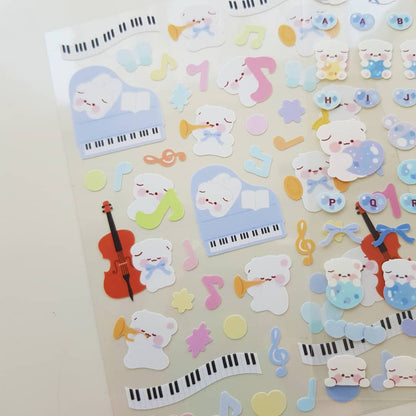 [My Mousse] Music Deco Sticker Sheet