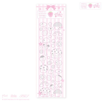 [Pearly Button] Pearly Village Line Deco Sticker Sheet