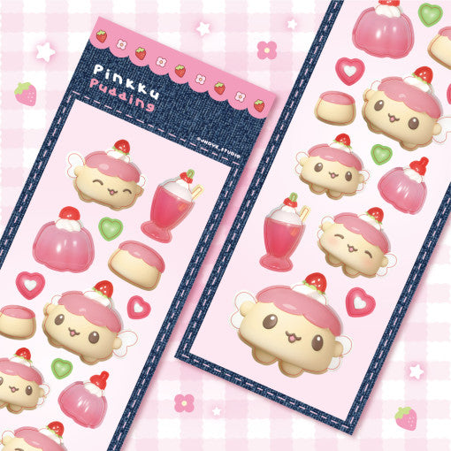 [Jhove Studio] Pink Pudding Sticker
