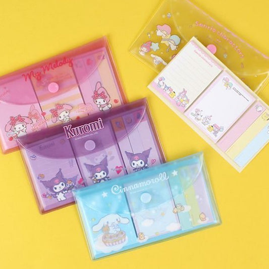 [Sanrio Korea] Pocket Memos + Pouch (3 styles)