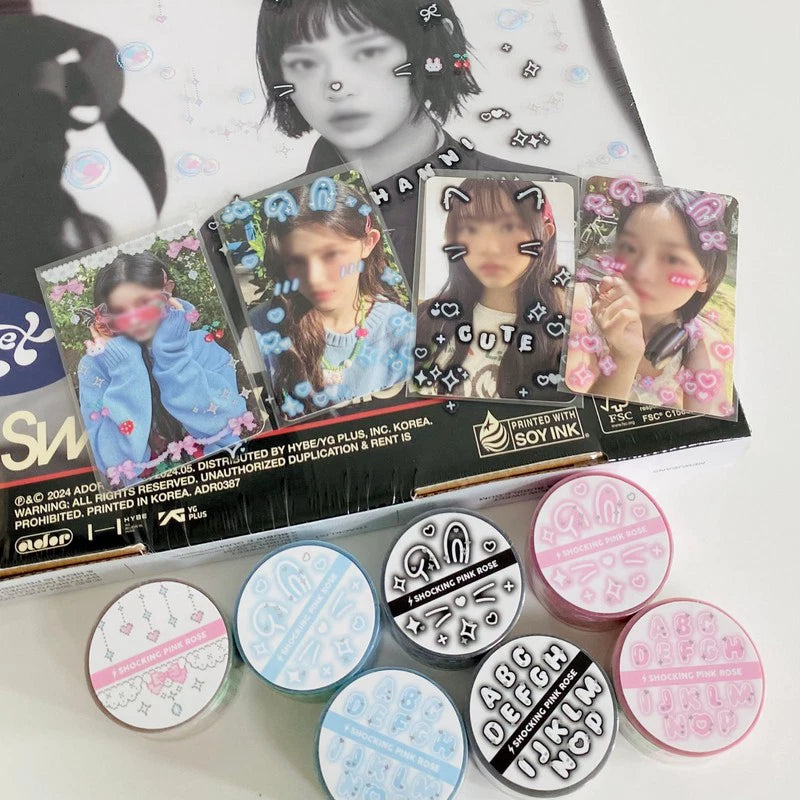 [쇼킹핑크로즈] Purikura Kiss Cut Tape (3 colors)