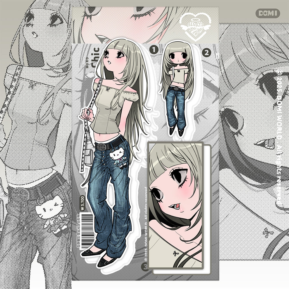 [Domi World] Mono Chic Sticker Sheet