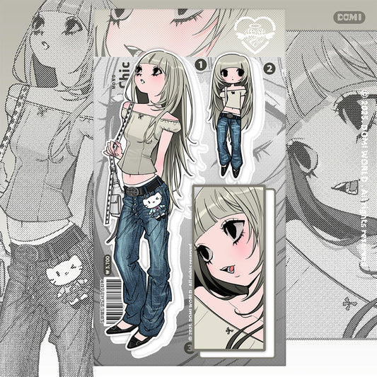 [Domi World] Mono Chic Sticker Sheet