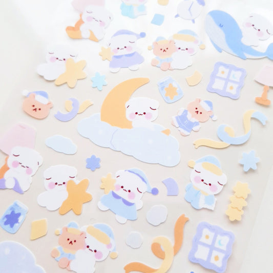 [My Mousse] Sleeping Deco Sticker Sheet