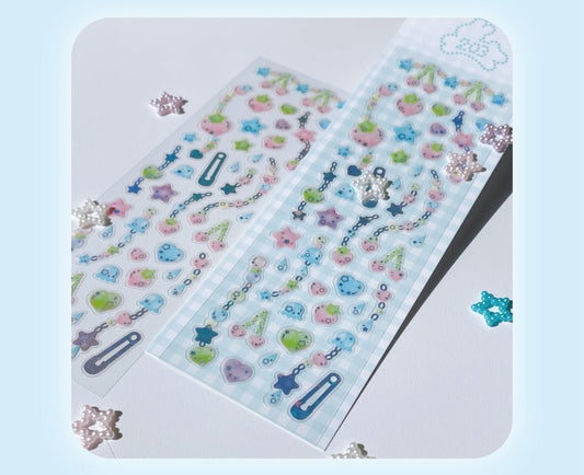 [Cherish 203] Soft Jelly Deco Sticker Sheet
