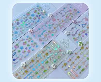 [Cherish 203] Soft Jelly Deco Sticker Sheet