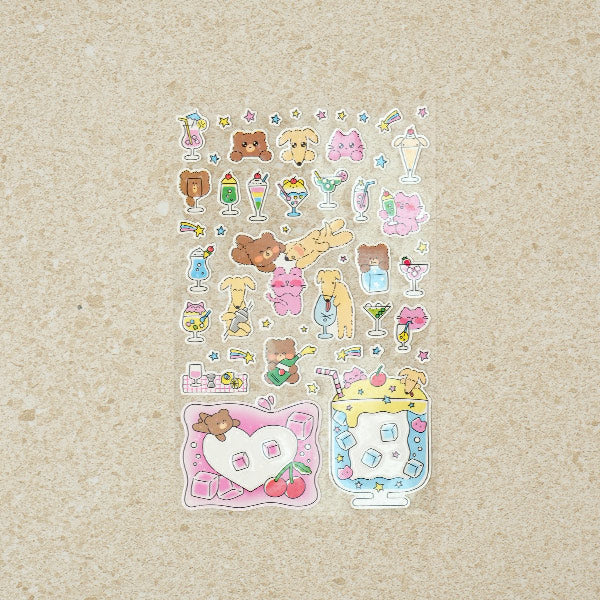[Stationery Korea] Deco Sticker – 4 sheets (Sparkly Fairy)