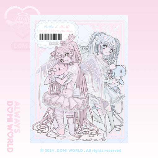 [Domi World] Dodomimi Angel Ribbon (Transparent Sticker)