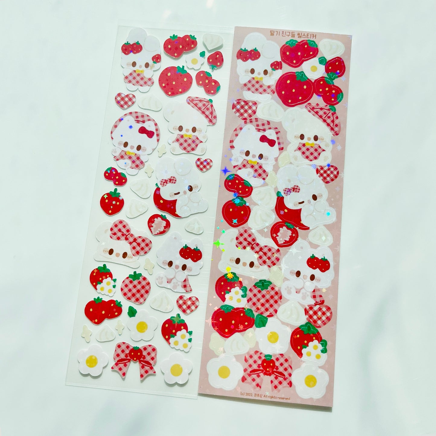 [Eunpshop] Strawberry Friends Character Deco Sticker