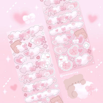 [모모링] Cloud Ribbon Heart (2 colors)