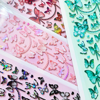 [Purple Colorly] Pearl Butterflies (9 colors)