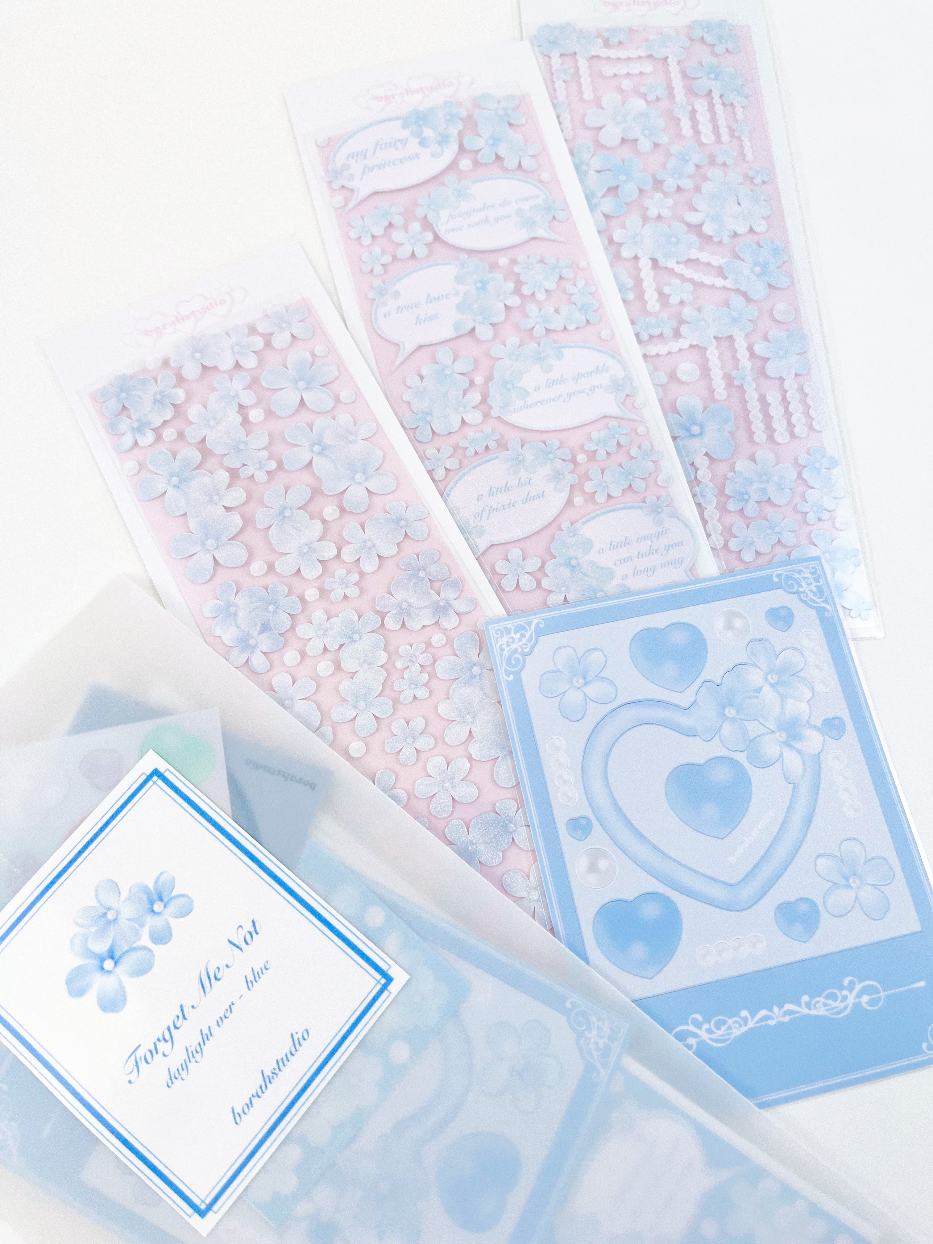 Forget Me Not Sticker Pack (Blue) – It's Deco Day