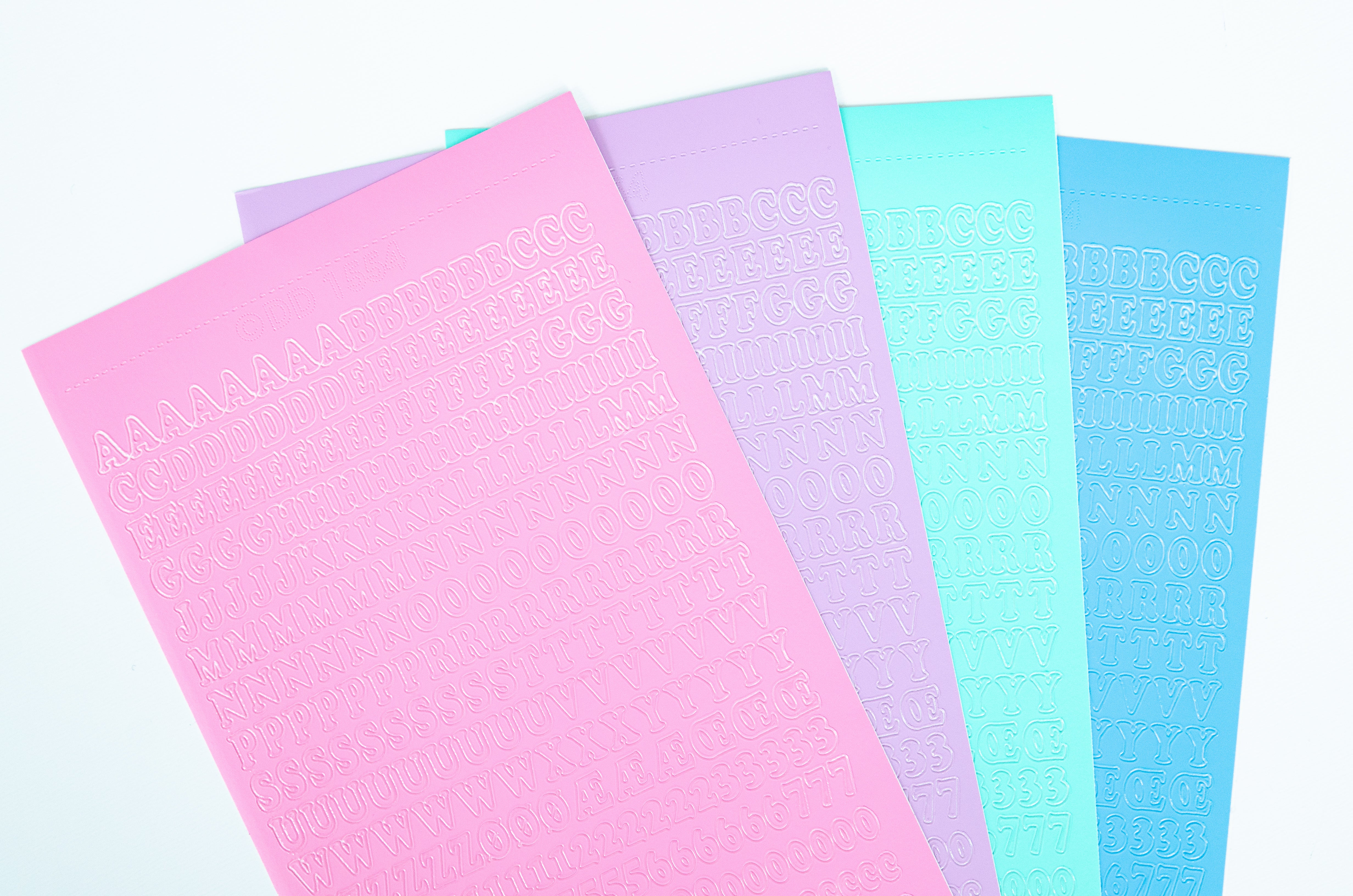 [It's Deco Day] COLOR Alphabet ABC/abc + 123 (uppercase)