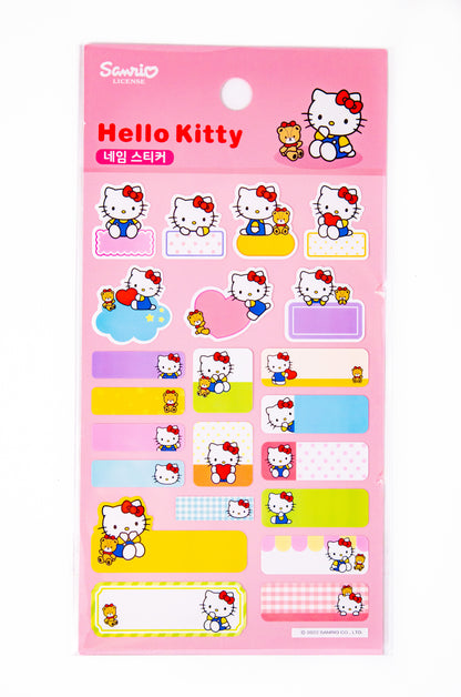 [SanrioKorea] Name Label Stickers (6 types)