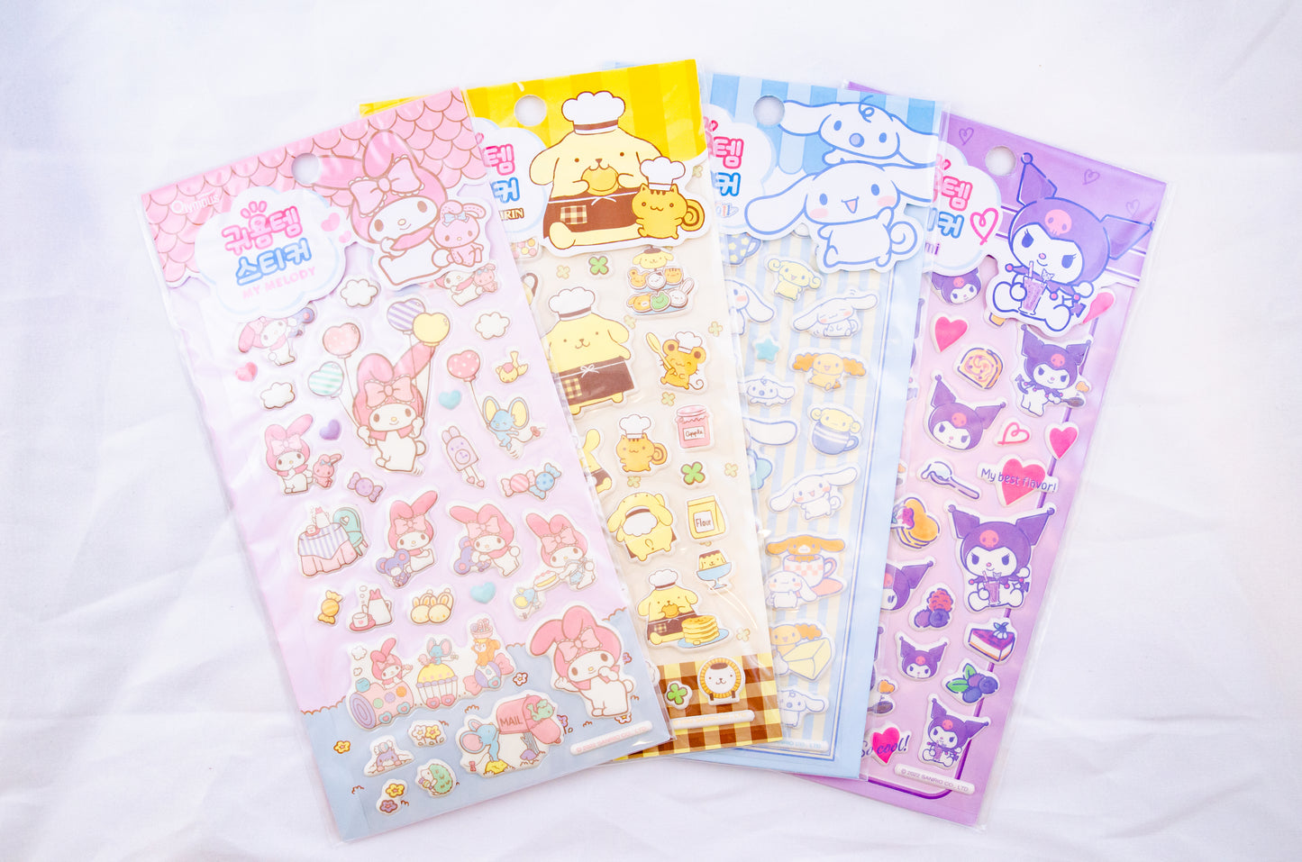 [SanrioKorea] Cutie Foam Character Stickers (4 types)