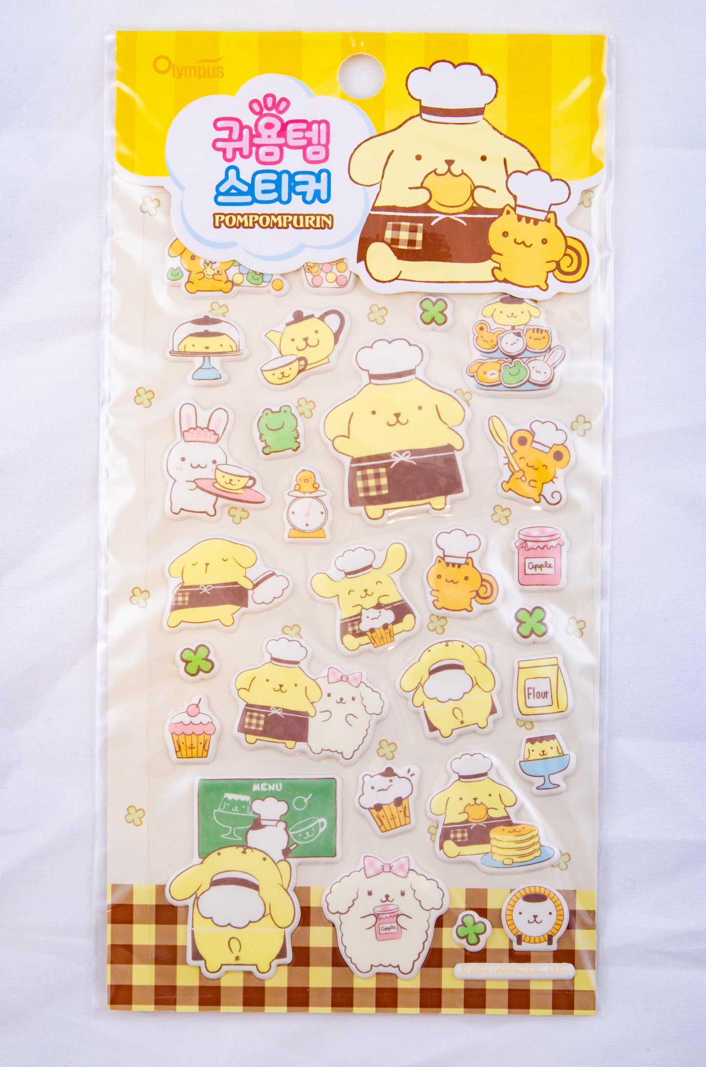 [SanrioKorea] Cutie Foam Character Stickers (4 types)