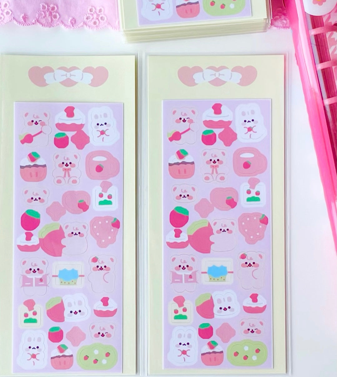 [Yeasomi] I Love Strawberries Deco Sticker