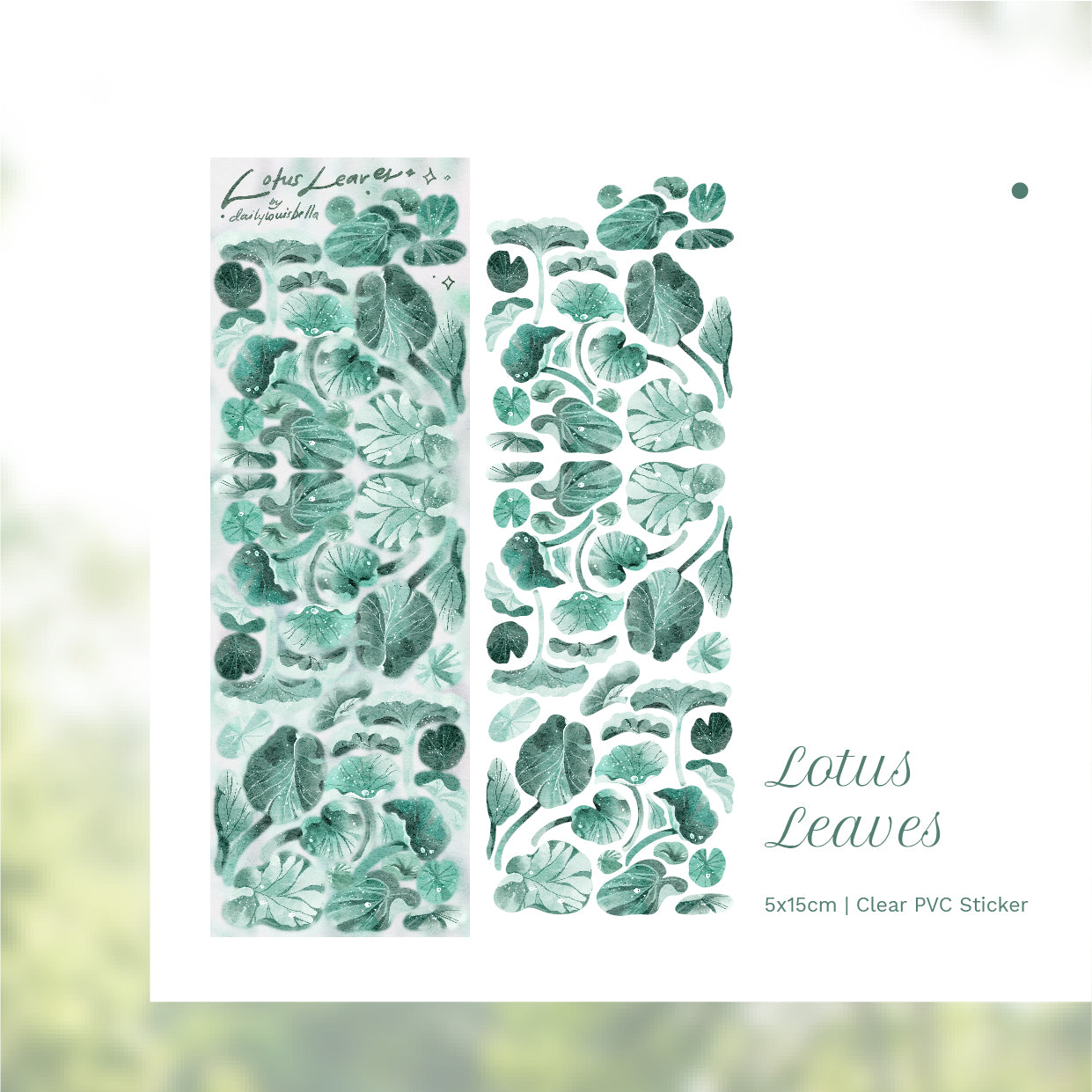[Dailylouisbella] Lotus Leaves Deco Sticker – It's Deco Day
