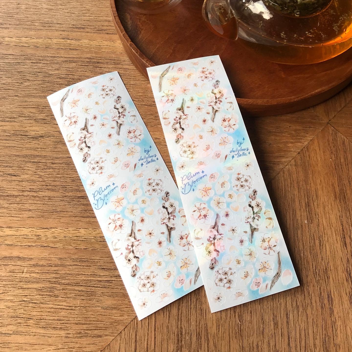 [Dailylouisbella] White Plum Blossom Deco Sticker