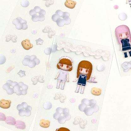 [Coral Tree] Cloud Donut Deco Sticker