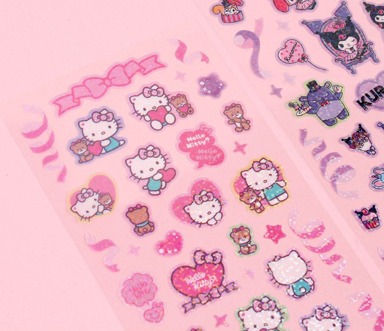 [SanrioKorea] Hologram Toploader Deco Set (6 styles)