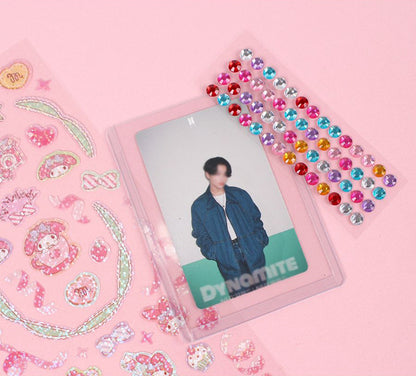 [SanrioKorea] Hologram Toploader Deco Set (6 styles)