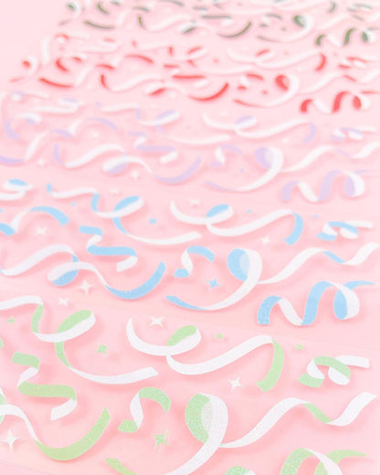 [borahstudio] Two-Toned Confetti Deco Sticker (6 colors)